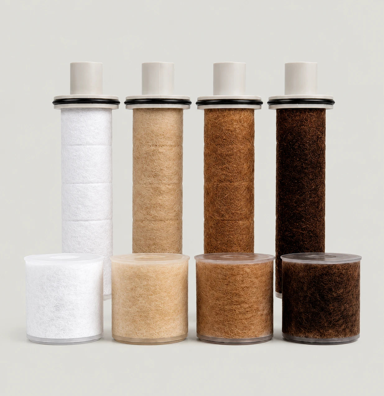 Filter cotton going from white to dark brown with use